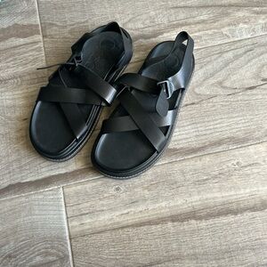 Chaco Black Strappy Sandals